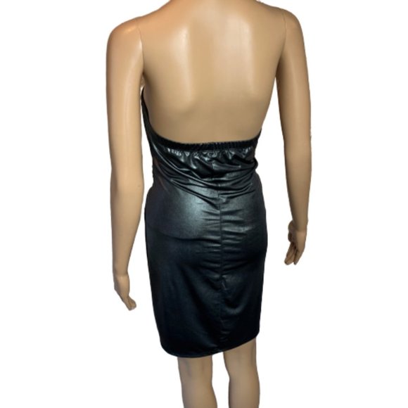 NWT TRIXX Grey Strapless Mini Party Dress - Picture 4 of 6